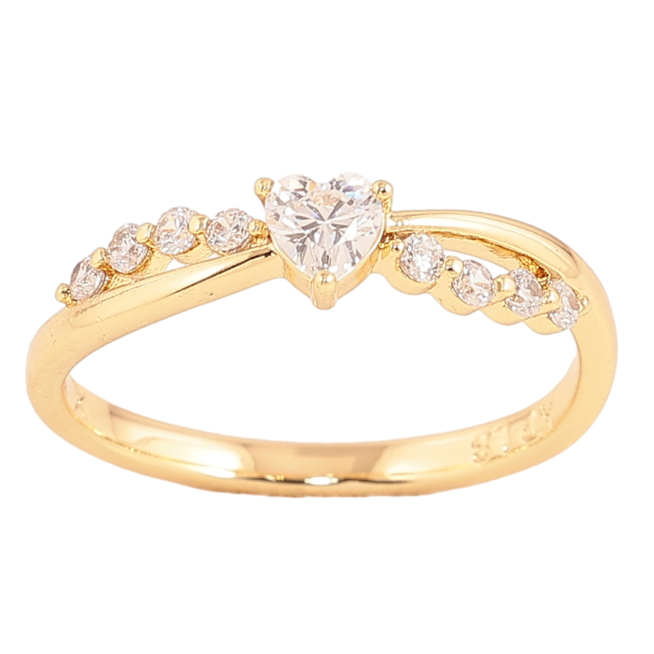 Кольцо Xuping цвет Позолота 14K "Узор с кристаллами" фото №2 Кольцо Xuping цвет Позолота 14K "Узор с кристаллами" фото №2