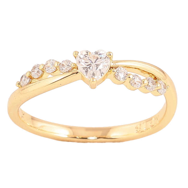 Кольцо Xuping цвет Позолота 14K "Узор с кристаллами" фото №1 Кольцо Xuping цвет Позолота 14K "Узор с кристаллами" фото №1