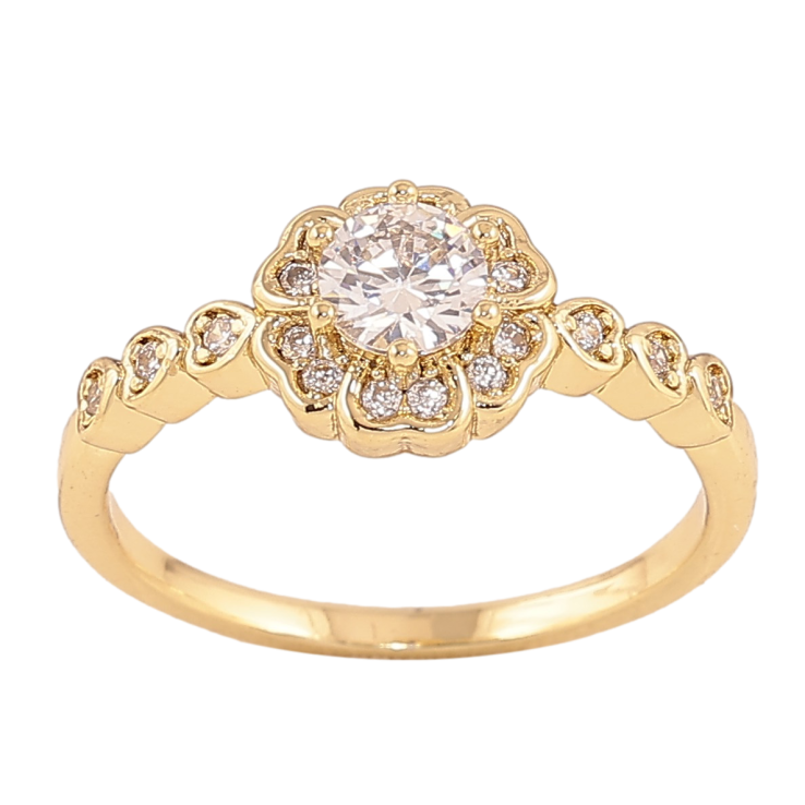 Кольцо Xuping цвет Позолота 14K "Кристальный цветочек" фото №22 Кольцо Xuping цвет Позолота 14K "Кристальный цветочек" фото №22