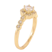 Кольцо Xuping цвет Позолота 14K "Кристальный цветочек" фото №2