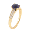 Кольцо Xuping цвет Позолота 14K "Узор с синим кристаллом" фото №2 Кольцо Xuping цвет Позолота 14K "Узор с синим кристаллом" фото №2