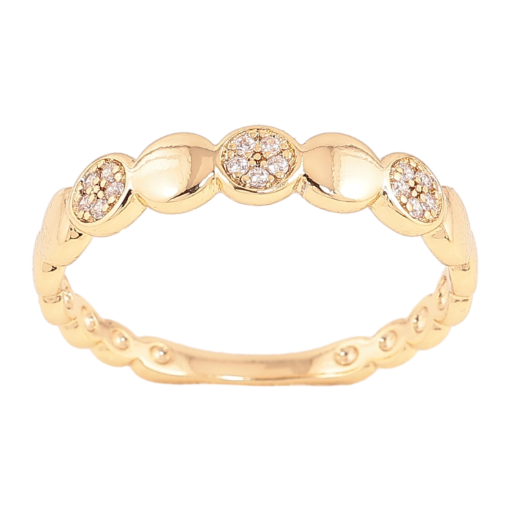 Каблучка Xuping колір Позолота 14K "Візерунок з кристалами" фото №8 Каблучка Xuping колір Позолота 14K "Візерунок з кристалами" фото №8