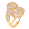 Кольцо Xuping цвет Позолота 18K "Инкрустация кристаллами" фото №2