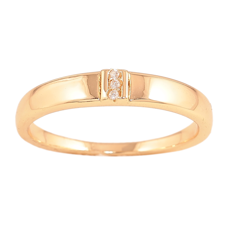 Каблучка Xuping колір Позолота 18K "Візерунок з кристалами" фото №25