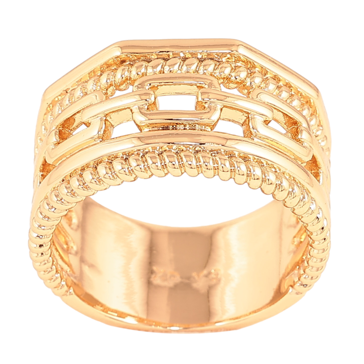 Кольцо Xuping цвет Позолота 18K "Декоративный узор"  фото №17