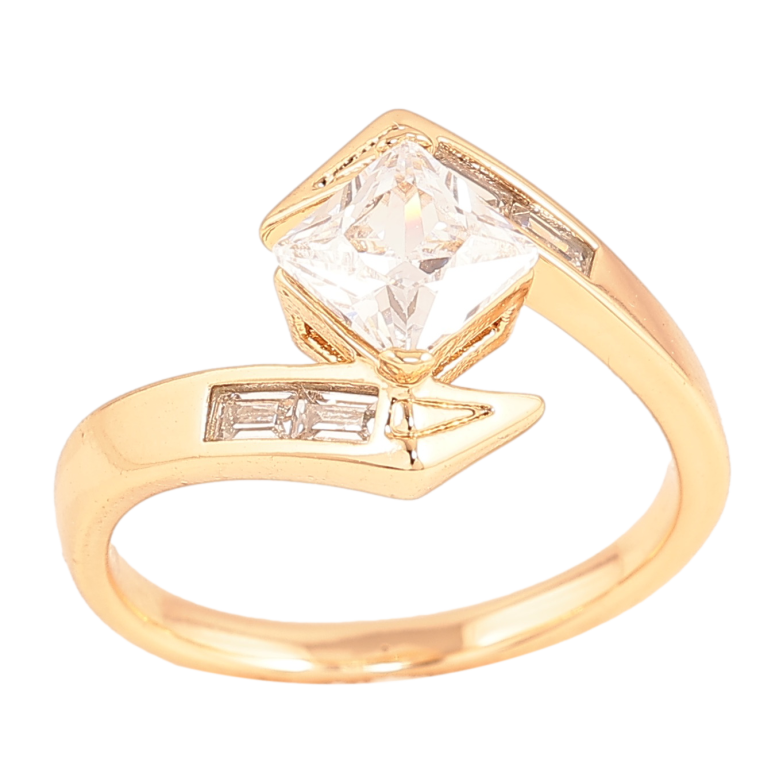 Кольцо Xuping цвет Позолота 18K "Узор с кристаллами" фото №1