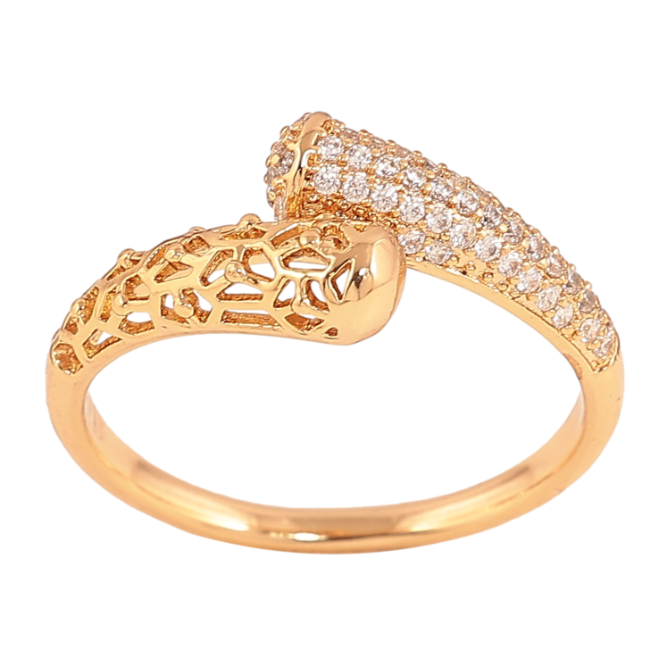 Кольцо Xuping цвет Позолота 18K "Узор с кристаллами" фото №17 Кольцо Xuping цвет Позолота 18K "Узор с кристаллами" фото №17