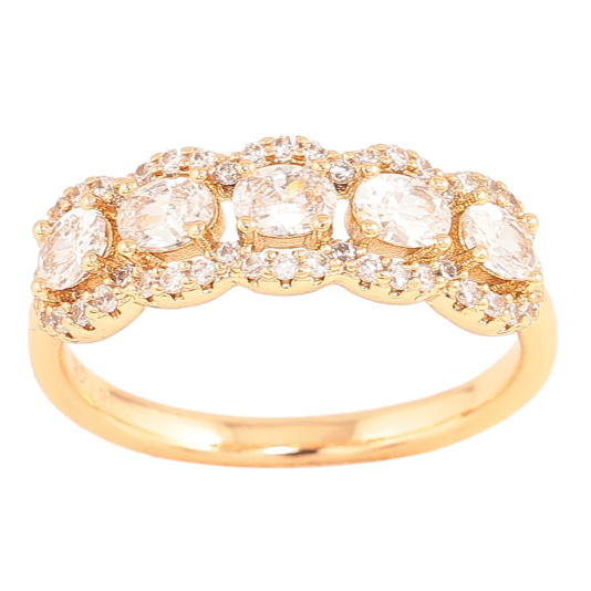 Кольцо Xuping цвет Позолота 18K "Инкрустация кристаллами" фото №1