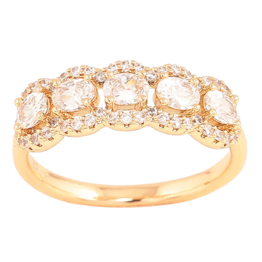 Каблучка Xuping колір Позолота 18K "Інкрустація кристалами" фото №1