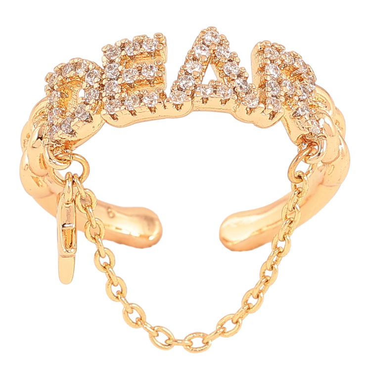 Каблучка Xuping колір Позолота 18K "Dear" фото №8