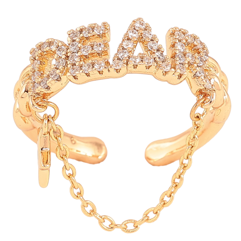 Каблучка Xuping колір Позолота 18K "Dear" фото №1