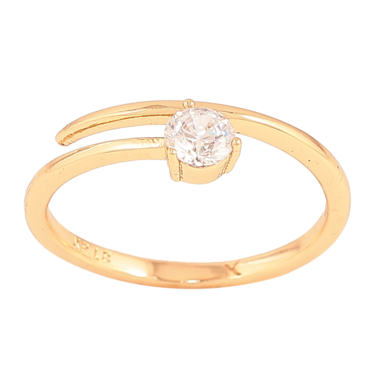 Каблучка Xuping колір Позолота 18K "Візерунок з кристалом" фото №13 Каблучка Xuping колір Позолота 18K "Візерунок з кристалом" фото №13