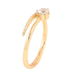 Каблучка Xuping колір Позолота 18K "Візерунок з кристалом" фото №2 Каблучка Xuping колір Позолота 18K "Візерунок з кристалом" фото №2