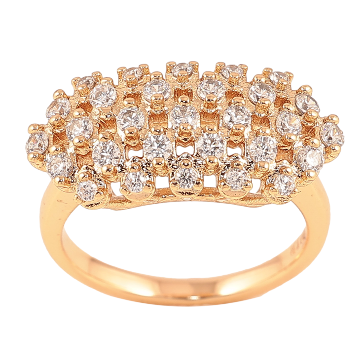 Кольцо Xuping цвет Позолота 18K "Инкрустация кристаллами" фото №2 Кольцо Xuping цвет Позолота 18K "Инкрустация кристаллами" фото №2