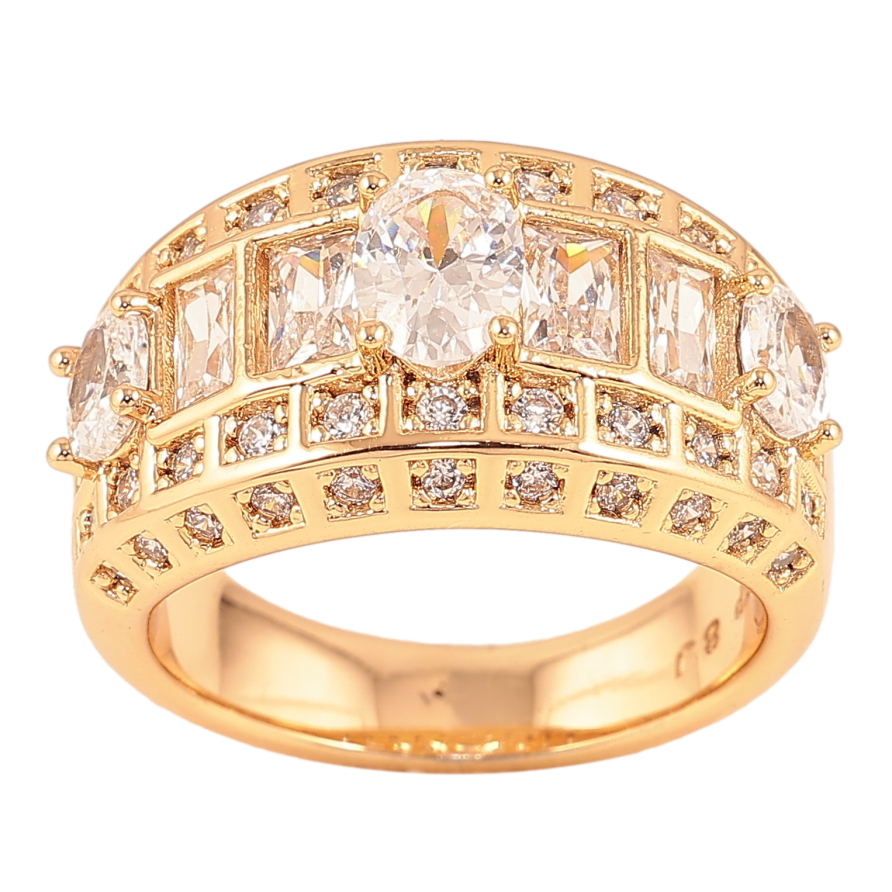 Кольцо Xuping цвет Позолота 18K "Инкрустация кристаллами" фото №1 Кольцо Xuping цвет Позолота 18K "Инкрустация кристаллами" фото №1