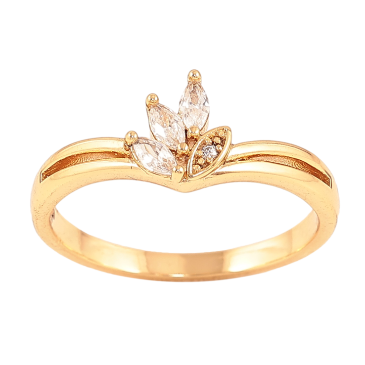 Каблучка Xuping колір Позолота 18K "Візерунок з кристалами" фото №17 Каблучка Xuping колір Позолота 18K "Візерунок з кристалами" фото №17