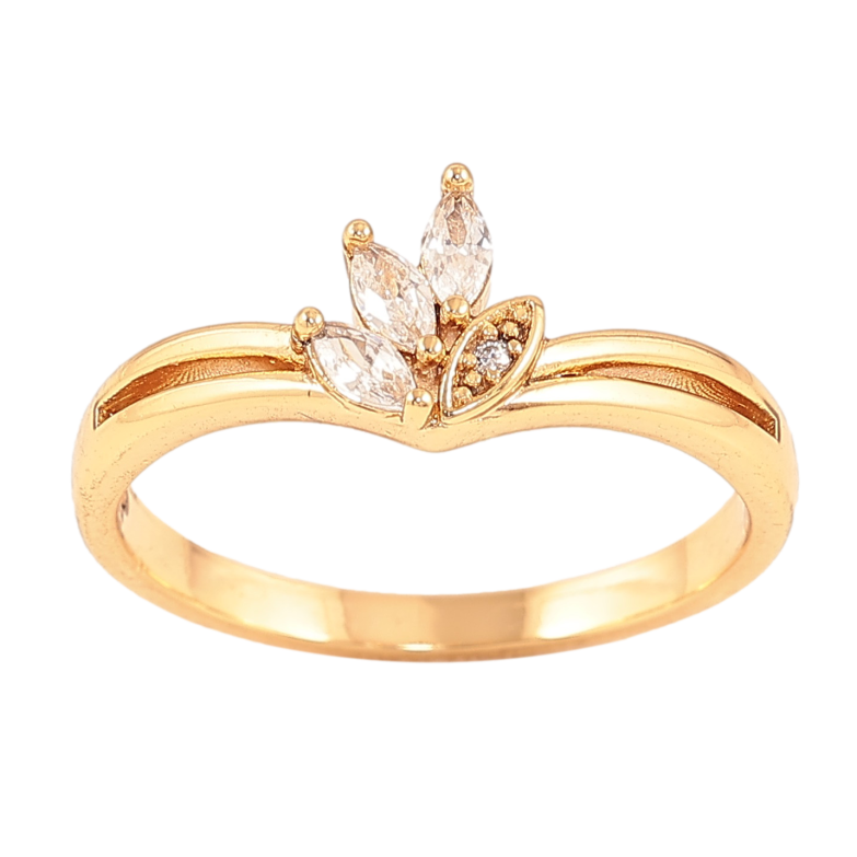 Кольцо Xuping цвет Позолота 18K "Узор с кристаллами" фото №1 Кольцо Xuping цвет Позолота 18K "Узор с кристаллами" фото №1