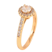 Кольцо Xuping цвет Позолота 18K "Инкрустация кристаллами"  фото №2