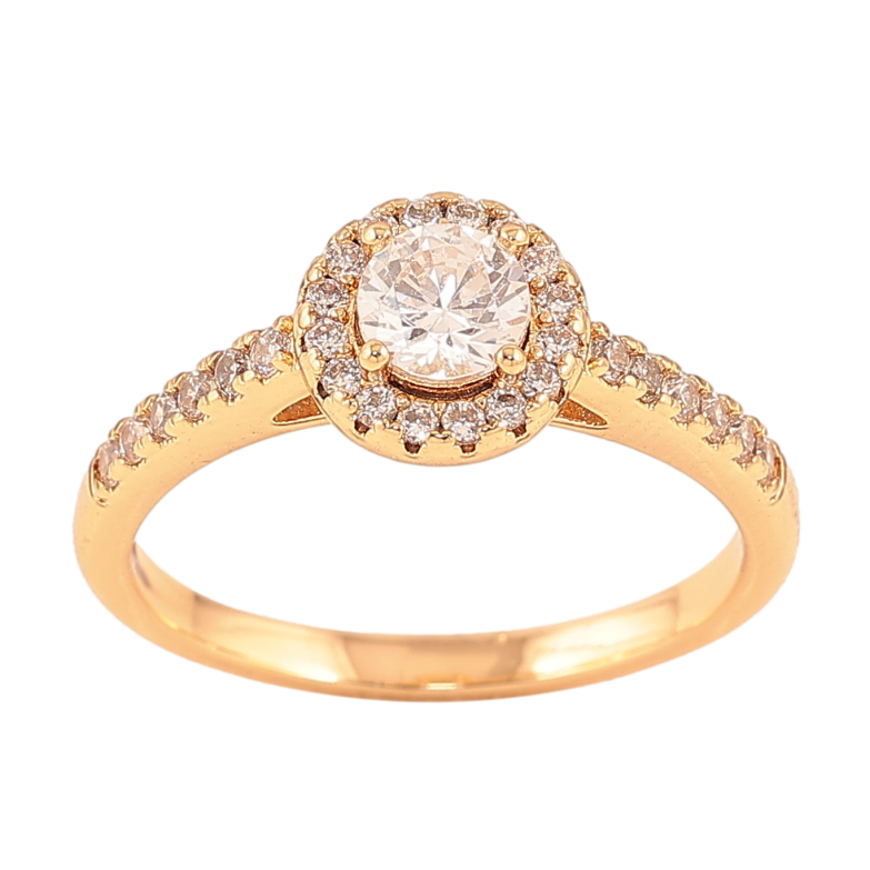 Кольцо Xuping цвет Позолота 18K "Инкрустация кристаллами"  фото №1