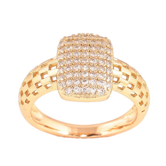 Каблучка Xuping колір Позолота 18K "Інкрустація кристалами" фото №1 Каблучка Xuping колір Позолота 18K "Інкрустація кристалами" фото №1