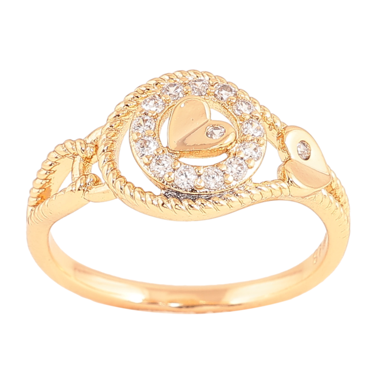 Каблучка Xuping колір Позолота 18K "Візерунок з кристалами" фото №19 Каблучка Xuping колір Позолота 18K "Візерунок з кристалами" фото №19