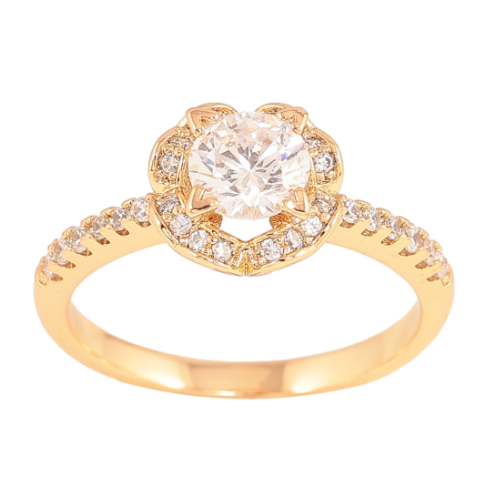 Кольцо Xuping цвет Позолота 18K "Инкрустация кристаллами" фото №1 Кольцо Xuping цвет Позолота 18K "Инкрустация кристаллами" фото №1
