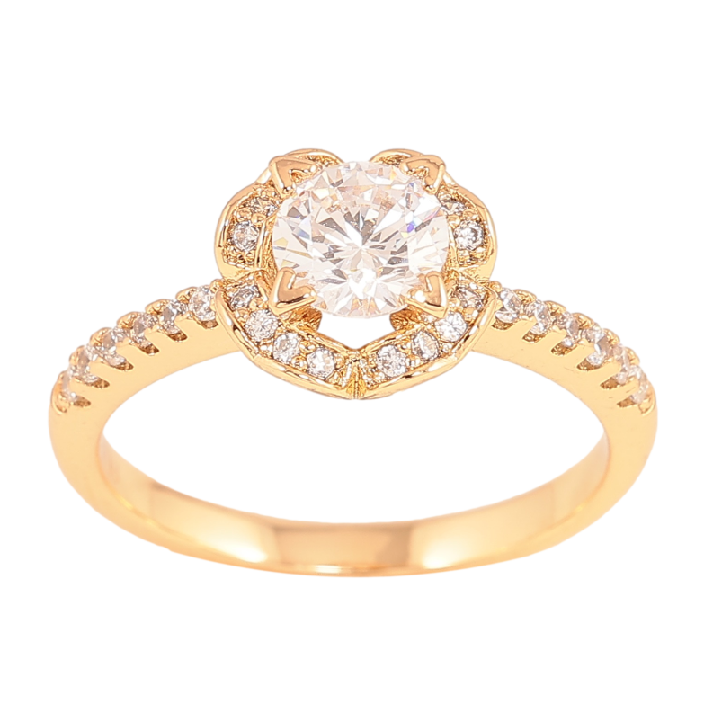 Каблучка Xuping колір Позолота 18K "Інкрустація кристалами" фото №1