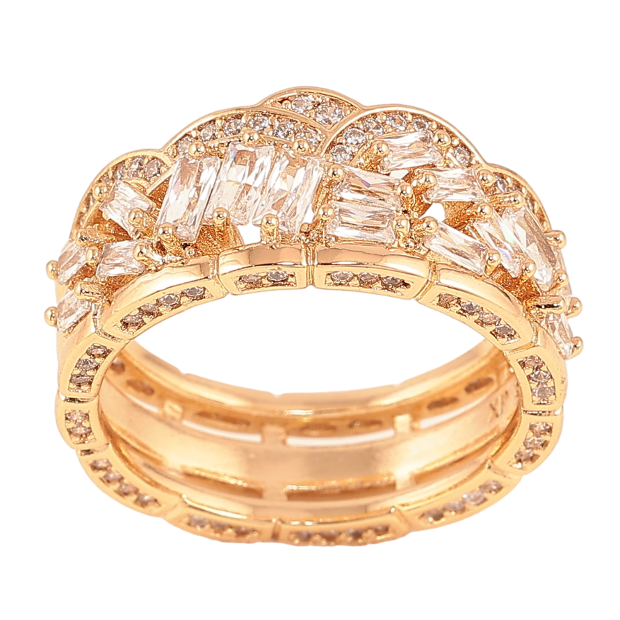 Кольцо Xuping цвет Позолота 18K "Инкрустация кристаллами" фото №1 Кольцо Xuping цвет Позолота 18K "Инкрустация кристаллами" фото №1