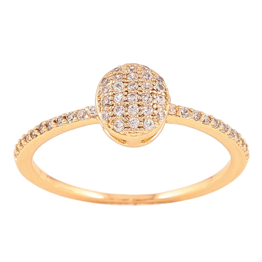 Каблучка Xuping колір Позолота 18K "Інкрустація кристалами" фото №1