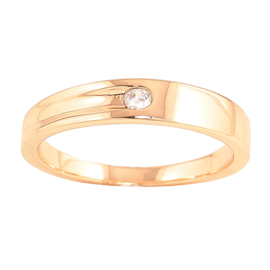 Каблучка Xuping колір Позолота 18K "Візерунок з кристалом" фото №1 Каблучка Xuping колір Позолота 18K "Візерунок з кристалом" фото №1