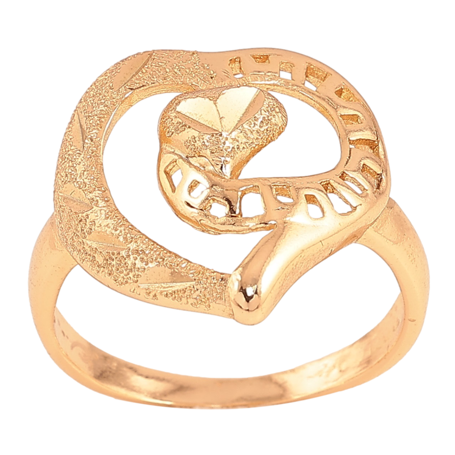 Кольцо Xuping цвет Позолота 18K "Узор сердечки"  фото №1