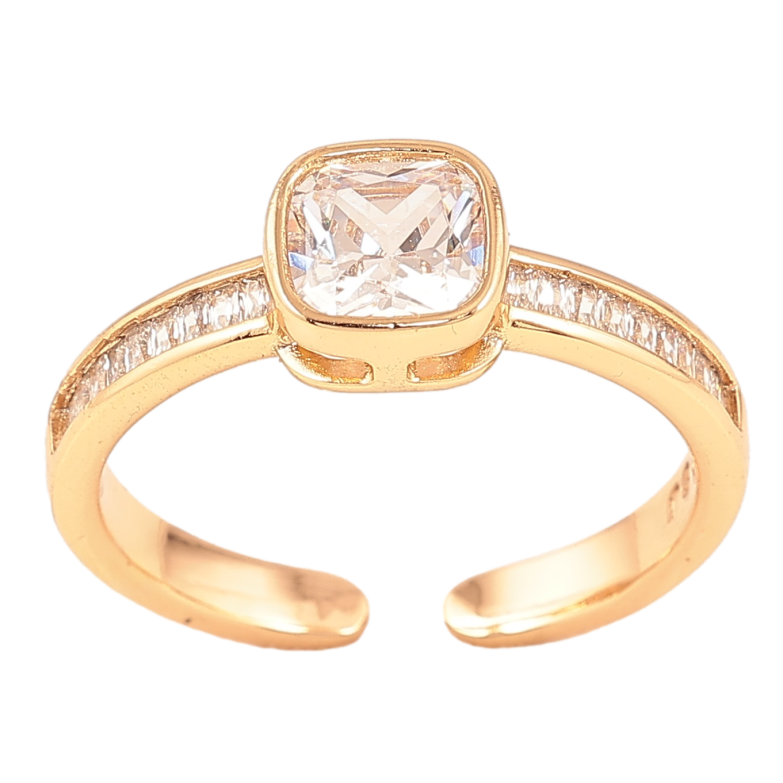 Кольцо Xuping цвет Позолота 18K "Кристальный блеск" фото №1 Кольцо Xuping цвет Позолота 18K "Кристальный блеск" фото №1