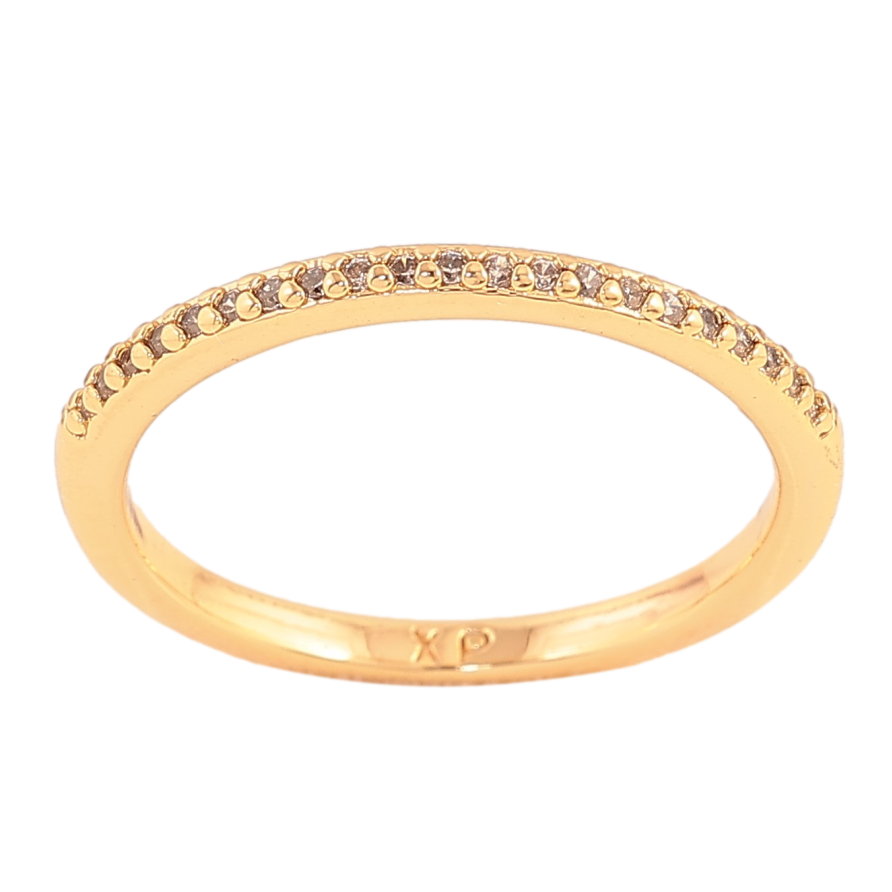 Кольцо Xuping цвет Позолота 18K "Дорожка кристаллов" фото №1 Кольцо Xuping цвет Позолота 18K "Дорожка кристаллов" фото №1