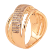 Кольцо Xuping цвет Позолота 18K "Узор с инкрустацией кристаллами"  фото №2