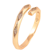 Кольцо Xuping цвет Позолота 18K "Узор с кристаллами" фото №2 Кольцо Xuping цвет Позолота 18K "Узор с кристаллами" фото №2