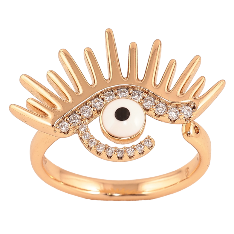 Каблучка Xuping колір Позолота 18K "Око" фото №1