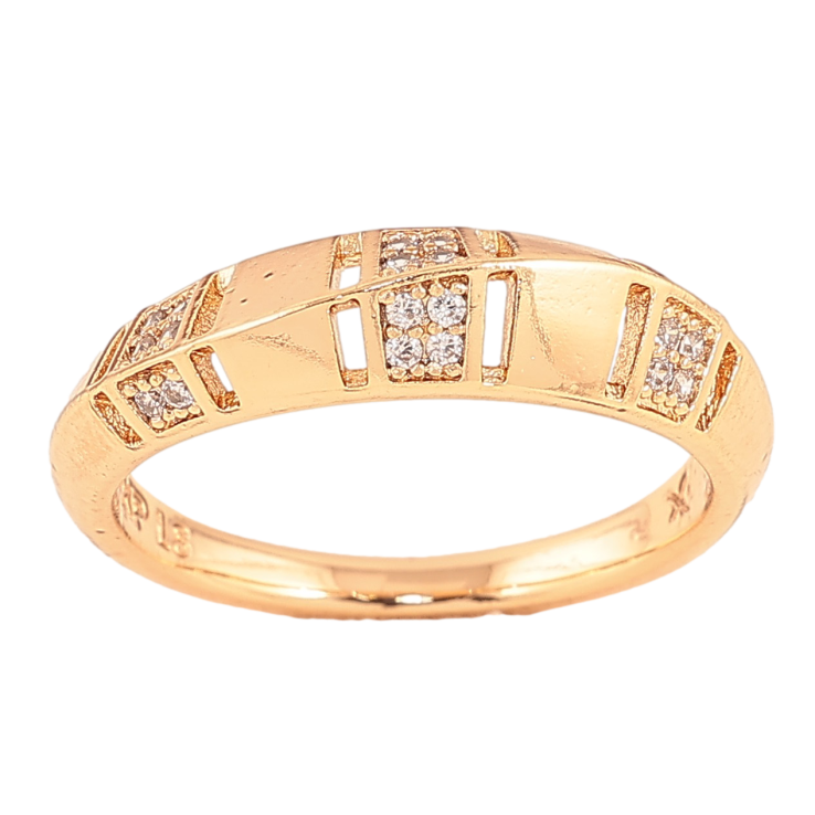 Кольцо Xuping цвет Позолота 18K "Узор с кристаллами"  фото №24