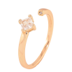 Кольцо Xuping цвет Позолота 18K "Разъемная шинка с кристаллом"  фото №2