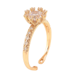 Кольцо Xuping цвет Позолота 18K "Кристальная снежинка" фото №2 Кольцо Xuping цвет Позолота 18K "Кристальная снежинка" фото №2