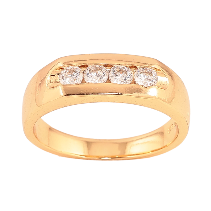 Каблучка Xuping колір Позолота 18K "Доріжка кристалів" фото №21 Каблучка Xuping колір Позолота 18K "Доріжка кристалів" фото №21