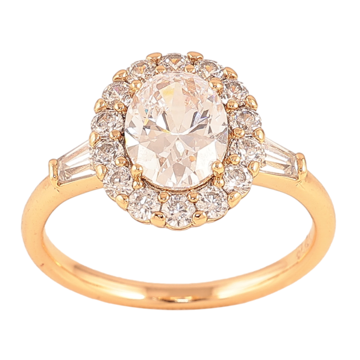 Каблучка Xuping колір Позолота 18K "Кристальний блиск" фото №19