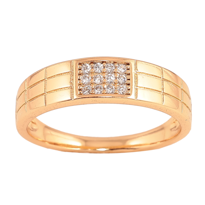 Каблучка Xuping колір Позолота 18K "Візерунок з кристалами" фото №1