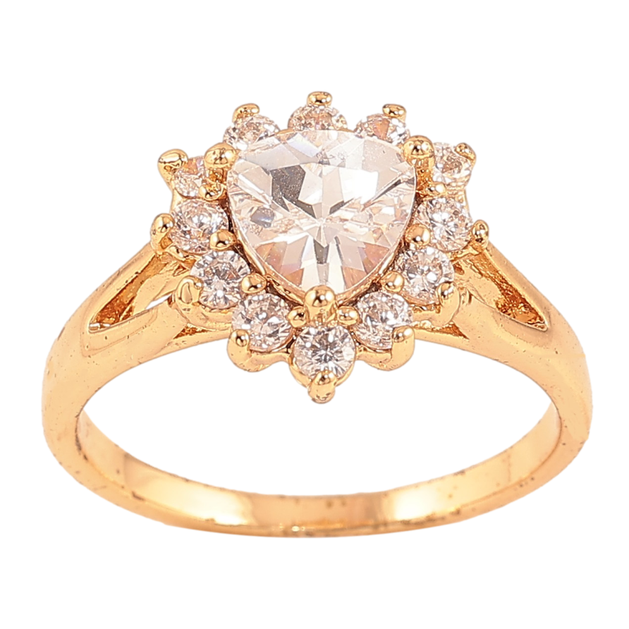 Кольцо Xuping цвет Позолота 18K "Узор с кристаллами" фото №1 Кольцо Xuping цвет Позолота 18K "Узор с кристаллами" фото №1