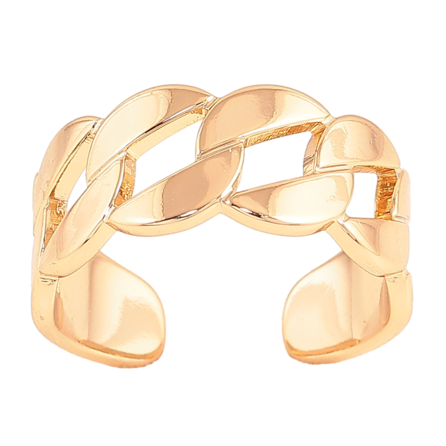 Каблучка Xuping колір Позолота 18K "Візерунок ланцюжок" фото №1