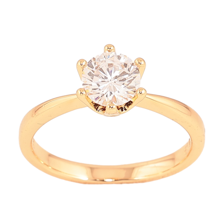 Каблучка Xuping колір Позолота 18K "Кристал" ø 6мм фото №9 Каблучка Xuping колір Позолота 18K "Кристал" ø 6мм фото №9