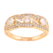Кольцо Xuping цвет Позолота 18K "Узор с инкрустацией кристаллами" фото №1 Кольцо Xuping цвет Позолота 18K "Узор с инкрустацией кристаллами" фото №1