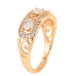 Кольцо Xuping цвет Позолота 18K "Узор с инкрустацией кристаллами" фото №2 Кольцо Xuping цвет Позолота 18K "Узор с инкрустацией кристаллами" фото №2