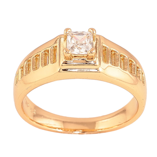Кольцо Xuping цвет Позолота 18K "Узор с кристаллом" фото №1