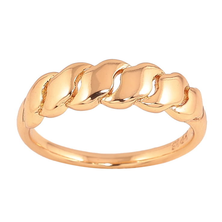 Каблучка Xuping колір Позолота 18K "Декоративний візерунок" фото №8