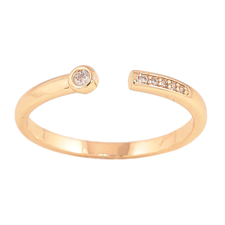 Каблучка Xuping колір Позолота 18K "Візерунок з кристалами" фото №23 Каблучка Xuping колір Позолота 18K "Візерунок з кристалами" фото №23